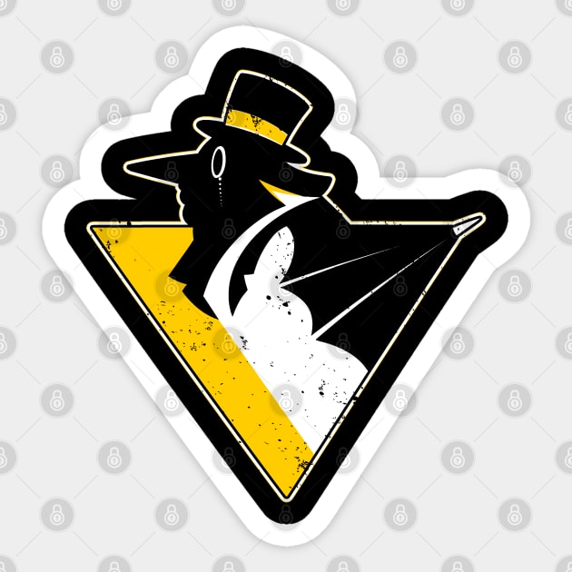 Go! Penguin Go! (Lemieux Edition) Sticker by poopsmoothie